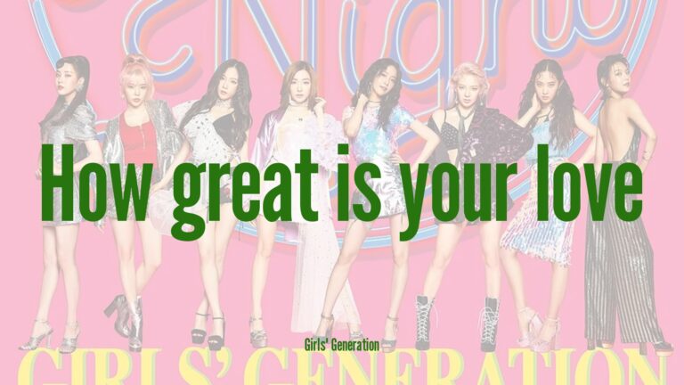 Girls’ Generation_How great is your love_Thumbnail